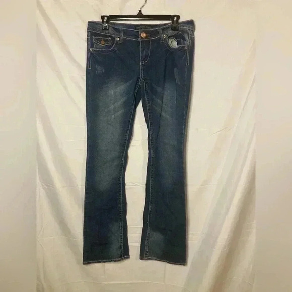 Twentyone‎ black by rue 21 distressed jeans - Picture 1 of 4